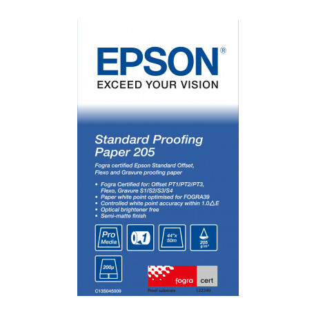 Papier EPSON Proofing Standard 205g/m² A0+ 44"x50m