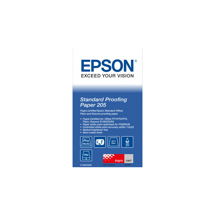 Papier EPSON Proofing Standard 205g/m² A0+ 44"x50m