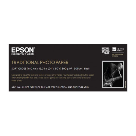 Papier Photo EPSON Traditionnel 300g/m² A1
