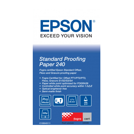 Papier Epson Standard Proofing 240g/m² A2 17"x30,5m