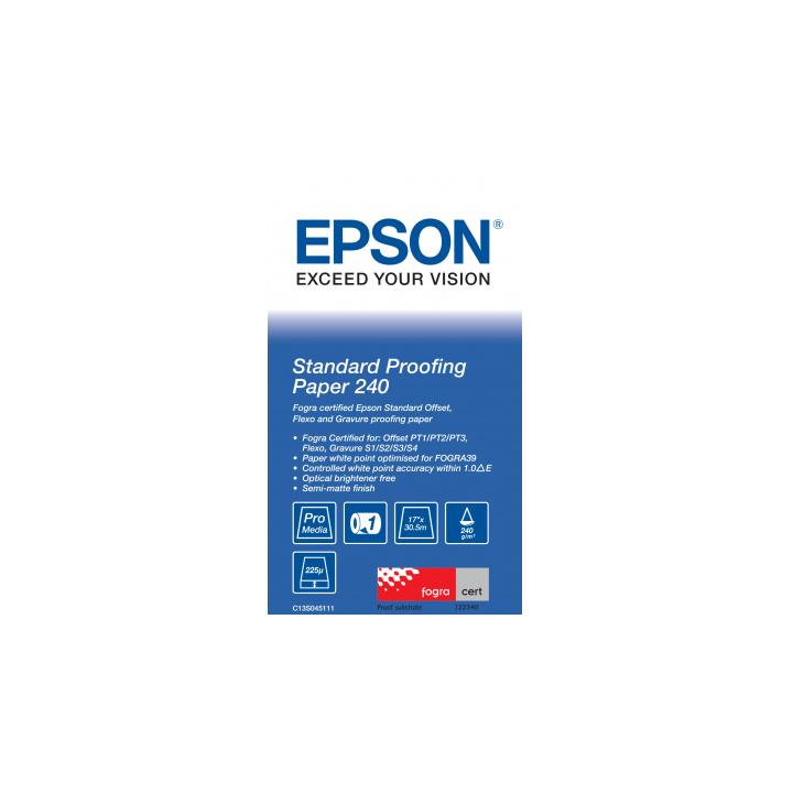 Papier Epson Standard Proofing 240g/m² A2 17"x30,5m