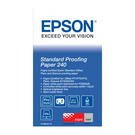 Papier Epson Standard Proofing 240g/m² A1 24" x 30.5m