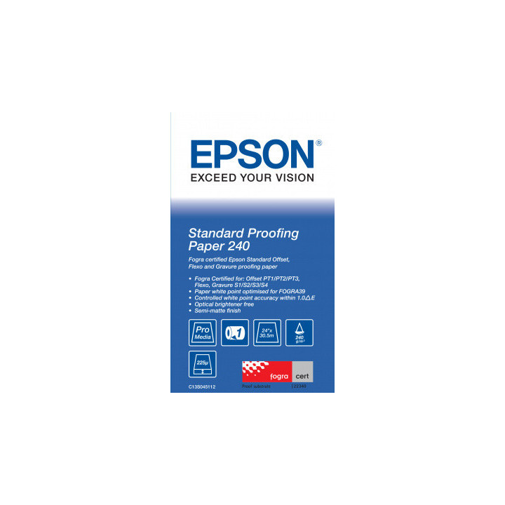 Papier Epson Standard Proofing 240g/m² A1 24" x 30.5m