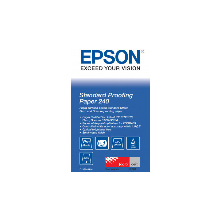 Papier Epson Standard Proofing 240g/m² A0+ 44" x 30.5m