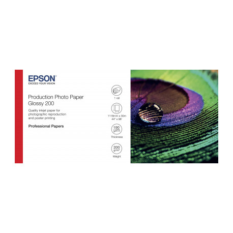 Papier Photo Production EPSON Glacé 200 g/m² A0+ 44" x 30m
