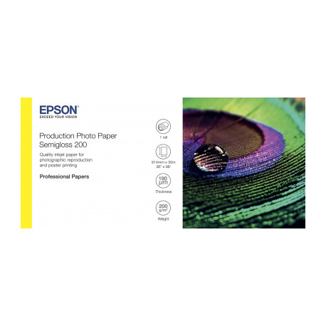 Papier Photo Production EPSON Semi Glacé 200 g/m² A0 36" x 30m
