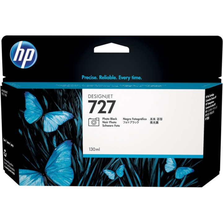 Cartouche d'encre Noir Photo HP727 130ml