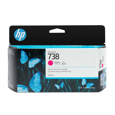 Cartouche encre Magenta HP 738 130ml (498N6A)