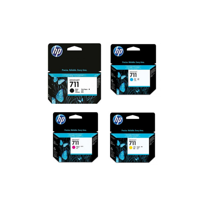 Pack de cartouches d'encre HP 711 - 4 couleurs