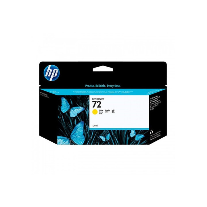 Cartouche d'encre jaune HP 72 130 ml