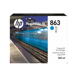 Cartouche d'encre HP 863 Cyan 500 ml