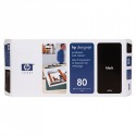 Tête d'impression noire et dispositif de nettoyage HP 80 C4820A