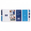 Tête d'impression cyan et dispositif de nettoyage HP 80 C4821A