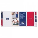 Tête d'impression Magenta et dispositif de nettoyage HP 80 C4822A