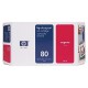 Cartouche d'encre magenta HP 80 350 ml