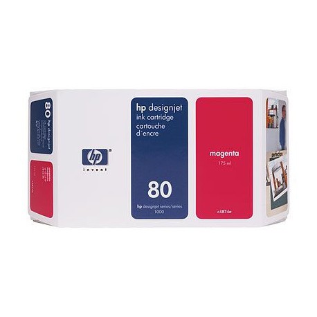 Cartouche d'encre magenta HP 80 350 ml