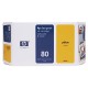 Cartouche d'encre jaune HP 80 350 ml
