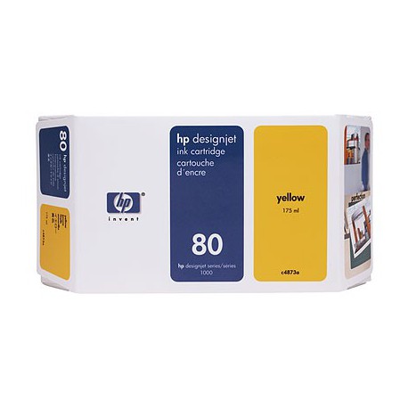 Cartouche d'encre jaune HP 80 350 ml